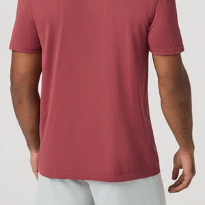 เสื้อคอกลม ดีไซน์คุณภาพสูง สีพื้นเรียบง่าย / เสื้อผ้าลำลองสำหรับผู้ซื้อจำนวนมาก แขนสั้น สำหรับผู้ชาย เสื้อผ้าลำลอง - Product Image 5