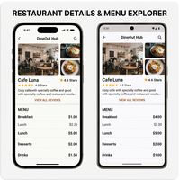 RoyalCraft Enterprise Restaurant Finder Dining Guide Table Booking Food Hybrid App for IOS/Android/Linux/Mac/ (In Stock)