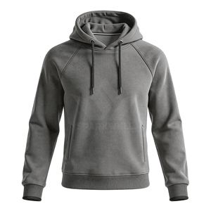 Sudadera con Capucha Extra Grande para Hombre, Color Sólido, Algodón French Terry, Estilo Casual, para Otoño - Product Image 4