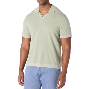 Polo de sport pour homme en coton 100% de haute qualité, avec logo brodé personnalisé, tailles variées, impression personnalisée, anti-transpiration. - Product Image 2