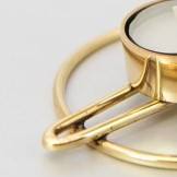 Modern Gold Metal Bakhoor <b>Burner</b> Contemporary Tea Light Incense Censer with Double Arch Stand for Oud Resin and Essential <b>Oils</b> - Product Image 5