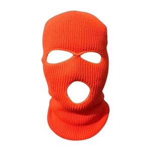 Pink Knitted Balaclava <b>Face</b> <b>Mask</b> 3 Hole Full <b>Face</b> Cover <b>Winter</b> Outdoor Sports Ski Riding - Product Image 3