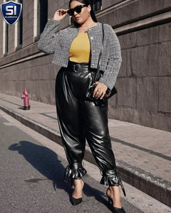 Pantalones de Cuero para Mujer SUMROOS, Estilo Urbano, Invierno, Aspecto de Cuero Suave, Ecológicos, Impermeables, Transpirables, de Alta Calidad, Cintura Alta - Product Image 5