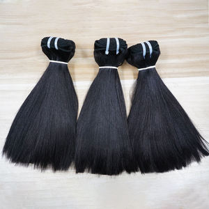 Cabello Virgen Indio en Trama, Cabello Humano Sin Procesar con Cutícula Alineada e Intacta, Sin Enredos, Liso - Product Image 5