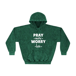 Custom Acid Washed Heavyweight Cotton Fleece Vintage Oversized Pullover Hoodie with Front Pocket Regular Fit Unisex Eco-Friendly - Product Image 6