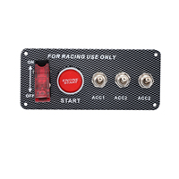 Panneau d'allumage à bouton-poussoir pour moteur de voiture de course, interrupteur à bascule LED pour voiture de course