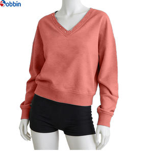 BOBBIN INDUSTRIES Sudaderas de Mujer de Algodón 100% Gris con Tachuelas, Anti-Pilling, Tallas Grandes, de Alta Calidad, Personalizadas, las Más Vendidas - Product Image 2