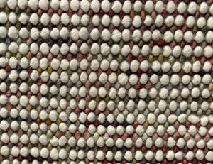 Alfombra de Diseño Abstracto con Textura de Guijarros, Tejida a Mano, Color Marfil, Sensación de Lana Natural, Ecológica, Antideslizante, Diseño Minimalista para un Ambiente Moderno y Acogedor - Product Image 2