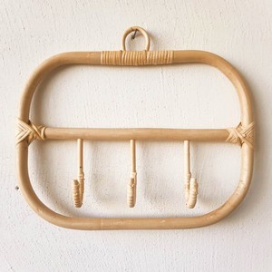 Rattan <b>hooks</b> for hanging robe best choice wall mounted <b>hook</b> clothes <b>display</b> bathroom accessories - Product Image 1
