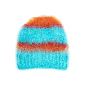 Bonnet tricoté à oreilles de chat mignon pour femme, chaud et doux en acrylique, style décontracté, personnalisable avec logo et couleur, vente en gros - Product Image 4
