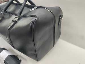 Sac de voyage unisexe vintage en cuir véritable de luxe, imperméable, léger, grand format, pour le week-end, personnalisable - Product Image 2