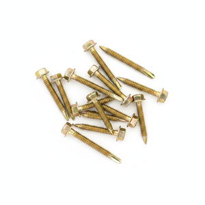 Tornillos Autoperforantes con Cabeza Hexagonal, Métricos, de Acero al Carbono Clase 8.8, Zincados, Rosca Gruesa - Product Image 1
