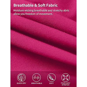 Shorts de sport 2 en 1 pour femmes avec doublure intégrée, taille haute, en polyester, pour la gym, le yoga, la course à pied, l'entraînement athlétique, avec poche - Product Image 4