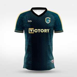 Maillot de football à col en V, manches courtes, sublimé, tenue professionnelle pour club et académie, tissu premium confortable - Product Image 3