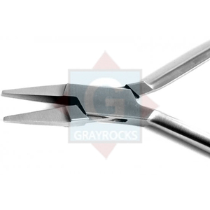 Pince à bec plat orthodontique en acier inoxydable, instrument dentaire manuel de classe I, couleur argent/gris -7474-99 certifié CE - Product Image 3