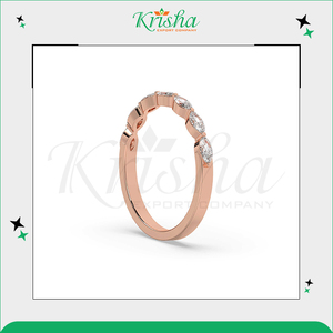 แหวนแต่งงานเพชรแท้และเพชรเพาะเลี้ยงสีขาว DEF ผลิตในอินเดีย ยอดขายสูงสุด พร้อมความใสระดับ VS1, VVS1 และ VVS2 - Product Image 6