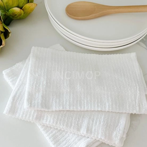 ¿Dónde conseguir el mejor precio? Toallas de limpieza de algodón 100% acanaladas tipo bar mop, 16x19, 32oz, blanqueadas, para cocina comercial, de la India. - Product Image 5