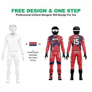 Traje de Motocross para Hombre de Alta Calidad en Tela de Nailon y Poliéster, Nuevo Diseño Vintage con Impresión por Sublimación en Color Neón, Jersey y Pantalones para Carreras MX - Product Image 2