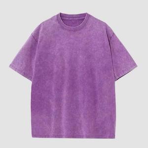 Custom Acid Wash <b>Tshirt</b> Men Streetwear Hip Hop 100 Cotton Vintage T shirt Oversized Logo T- shirt Heavyweight - Product Image 6