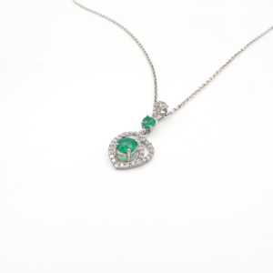 925 Sterling Silver Natural Green <b>Onyx</b> Pendant & <b>Earring</b> Set Rhodium Plated OEM ODM Fine Jewelry - Product Image 5