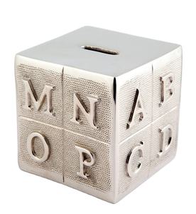 Caja de Dinero Resistente de Hierro Sólido con Diseños Alfabéticos, Caja de Monedas Cuadrada de Estilo Retro para Niños, Dólar Americano - Product Image 4