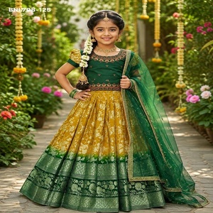 Excellent Quality Pure Silk with Weaving work & Shaded Lehenga-Taffeta Silk Choli & <b>Net</b> <b>Dupatta</b> Supplier from India - Product Image 1