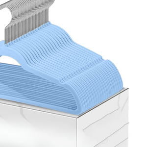 Wholesale Plastic Velvet <b>Hangers</b> Durable <b>Space</b> <b>Saving</b> Injection-Molded Eco-Friendly Precision Tolerance OEM/ODM Manufacturer - Product Image 1