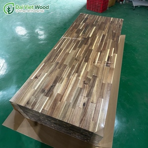 Planches en bois massif à jointures en acacia - Résistantes à l'eau et écologiques - Design de cuisine moderne - Garantie de 5 ans - Product Image 4