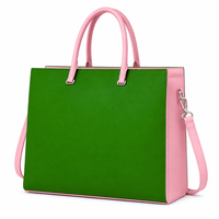 Alpha |   Kapa |   Sac fourre-tout en cuir PU Alpha pour femme, sac de travail professionnel avec pochette, sac à bandoulière pour ordinateur portable, sac à main pour sororité