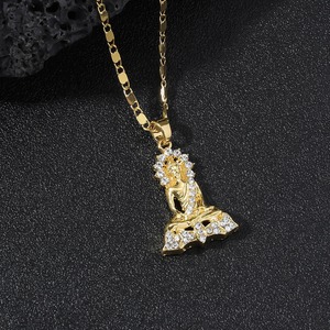 รูปปั้นพระพุทธรูปยุโรปและอเมริกา, เอเชียตะวันออกเฉียงใต้, จี้ฮิปฮอปแบบชาติพันธุ์, เครื่องประดับ, เครื่องประดับทางศาสนา, สินค้าขายดี - Product Image 3