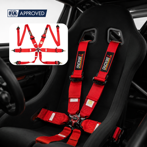 Ceinture de sécurité de course professionnelle FIA 8853 2016, harnais à 6 points, marque TBRACING SPORT, vente en gros pour voitures de sport automobile - Product Image 1