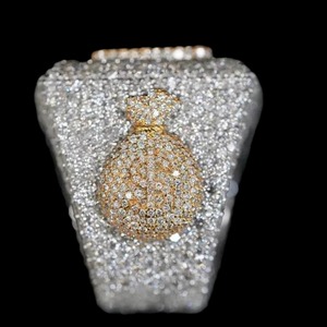 Anillo de Compromiso y Boda Personalizado con Nombre, Joyería Fina, Chapado en Plata, Moissanita VVS, Anillos Finos para Mujer, Juego de Anillos de Plata 925 con Diamantes - Product Image 3