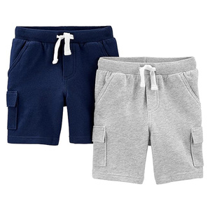 Shorts de survêtement en molleton français Spandex/Coton, qualité supérieure, tricoté, polaire de luxe, cargo, pour homme, avec cordon de serrage, motif uni, personnalisable - Product Image 3