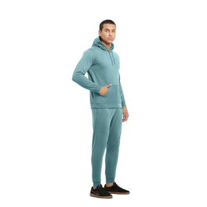 Conjunto Deportivo Oversize para Hombre, Sudadera con Capucha y Pantalones de Chándal, 490 GSM, Felpa de Algodón Gruesa, Estilo Urbano, OEM, Marca Privada - Product Image 4