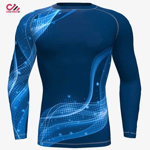 New Unique Design High Quality Men MMA Rash Guard 100% Cotton Quick Dry <b>Compression</b> Sale Best Selling Wholesale Price - Product Image 1