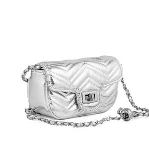 Pochette formelle argentée pour femmes - Product Image 2