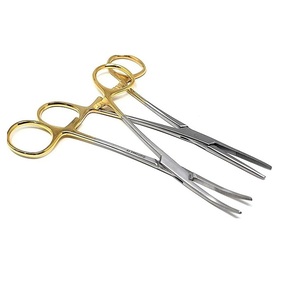 Stainless Steel Manual Surgical Kit Hemostat Forceps Straight Curved Locking <b>Clamps</b> Artery Forceps Medical Instruments - Product Image 1