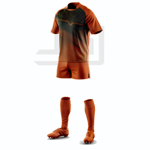 Ensemble d'uniformes de rugby personnalisés avec impression numérique, broderie 3D, coupe-vent, respirant, séchage rapide, maillot et short de sport athlétique - Product Image 5