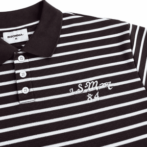 Camisa de Hombre de Manga Corta con Rayas de Felpa, Estilo Casual, Algodón Ecológico, Cuello Blanco, Estilo Preppy Vintage, Logotipo Personalizado, Venta al Por Mayor - Product Image 4