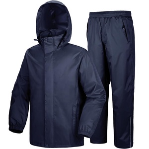 Trajes de lluvia con capucha personalizables con logotipos y etiquetas para equipos, actividades al aire libre y protección contra clima húmedo - Product Image 1