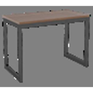 Escritorio de 42 pulgadas CARB P2 E0 MDF HPL LPL con estructura metálica con recubrimiento en polvo, ensamblado, 48 ancho x 22 profundo x 30 alto, juego de dormitorio para hotel - Product Image 1