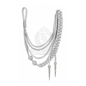 Aiguillettes personalizadas con elegante diseño tejido para ropa formal y uniformes profesionales. - Product Image 3