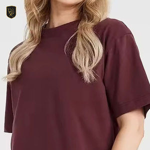 เสื้อยืดโอเวอร์ไซส์ผู้หญิงลำลอง ผ้าฝ้ายระบายอากาศ ทรงหลวม แขนสั้น แฟชั่นฤดูร้อน สวมใส่สบายทุกวัน - Product Image 5