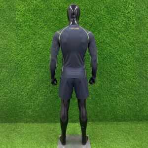 Chemise de compression à manches longues pour homme, impression par sublimation, séchage rapide, vêtements de sport pour adultes - Product Image 3