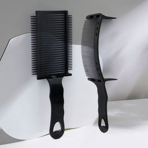 Peigne de coupe de cheveux pour hommes en gros, brosse à cheveux plate antistatique, peigne courbé pour tondeuse, outil de barbier pour des cheveux lisses - Product Image 6
