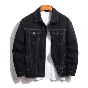 Wholesale High Quality Eco-Friendly Comfortable Men Street Casual High Demand Denim Jackets Street Wear Customised Logo & Design - Product Image 1
