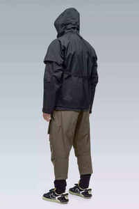 Men Tactical <b>Techwear</b> <b>Jacket</b> Waterproof Cargo Windbreaker Functional Streetwear Cyberpunk Hooded Multi-Pocket Urban Outdoor Coat - Product Image 5