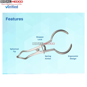 Kit de barrage en caoutchouc complet pour isolation dentaire, 12 pinces anti-reflet, pince perforatrice, fournitures endodontiques professionnelles, manuel - Product Image 3