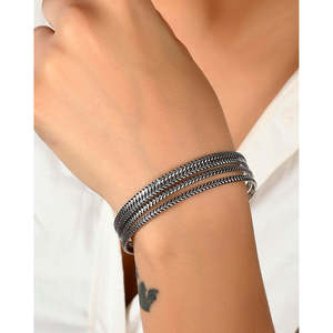 Bracelets en argent fin ethniques Meera Jaipur Miraya 15-18g Chudi élégant pour femmes - Product Image 2