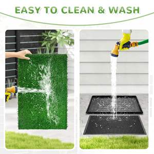TH-PAG-596 Soft Washable Artificial Grass Mat for <b>Dogs</b> Designed for Easy Cleaning Perfect for Urban Living Indoor Potty Training - Product Image 3